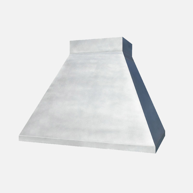 Modern Pyramid Range Hood Zinc