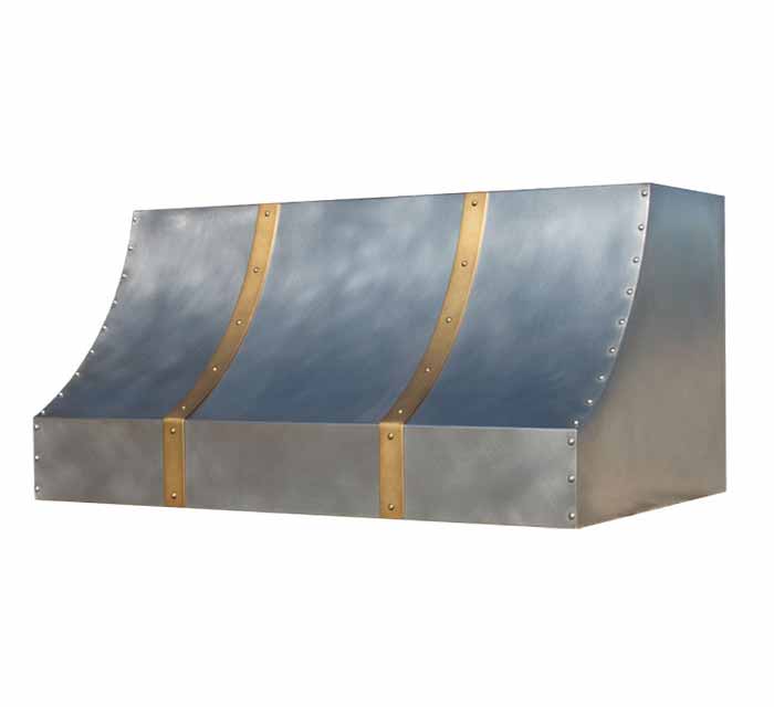 Custom Under Cabinet Range Hood (zinc)